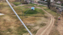 Spodní část sjezdovky skiareálu Karolinka