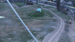 Spodní část sjezdovky skiareálu Karolinka