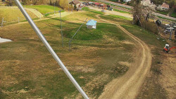 Spodní část sjezdovky skiareálu Karolinka