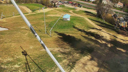 Spodní část sjezdovky skiareálu Karolinka