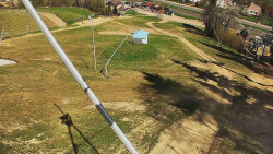 Spodní část sjezdovky skiareálu Karolinka