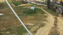 Spodní část sjezdovky skiareálu Karolinka