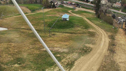 Spodní část sjezdovky skiareálu Karolinka