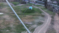 Spodní část sjezdovky skiareálu Karolinka