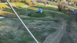 Spodní část sjezdovky skiareálu Karolinka