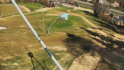 Spodní část sjezdovky skiareálu Karolinka