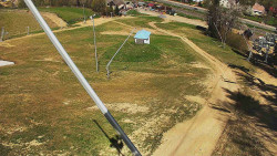 Spodní část sjezdovky skiareálu Karolinka