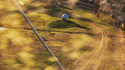 Spodní část sjezdovky skiareálu Karolinka