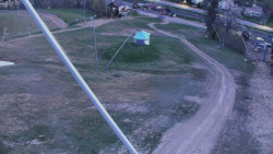 Spodní část sjezdovky skiareálu Karolinka