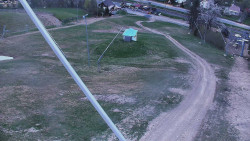 Spodní část sjezdovky skiareálu Karolinka