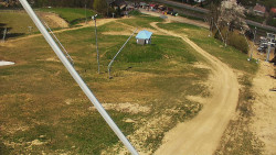 Spodní část sjezdovky skiareálu Karolinka