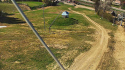 Spodní část sjezdovky skiareálu Karolinka