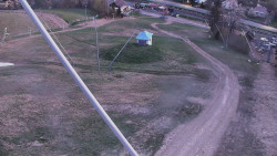 Spodní část sjezdovky skiareálu Karolinka