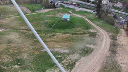 Spodní část sjezdovky skiareálu Karolinka