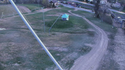 Spodní část sjezdovky skiareálu Karolinka