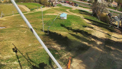 Spodní část sjezdovky skiareálu Karolinka