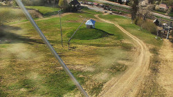 Spodní část sjezdovky skiareálu Karolinka