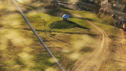 Spodní část sjezdovky skiareálu Karolinka