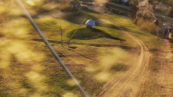 Spodní část sjezdovky skiareálu Karolinka