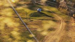 Spodní část sjezdovky skiareálu Karolinka