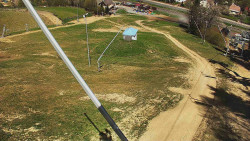 Spodní část sjezdovky skiareálu Karolinka