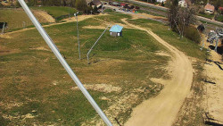Spodní část sjezdovky skiareálu Karolinka