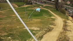 Spodní část sjezdovky skiareálu Karolinka
