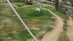 Spodní část sjezdovky skiareálu Karolinka