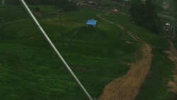 Spodní část sjezdovky skiareálu Karolinka