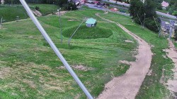 Lower part of the Karolinka ski resort slope
