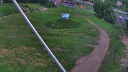Spodní část sjezdovky skiareálu Karolinka