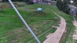 Lower part of the Karolinka ski resort slope