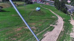 Spodní část sjezdovky skiareálu Karolinka