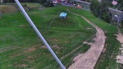 Lower part of the Karolinka ski resort slope