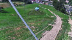 Lower part of the Karolinka ski resort slope
