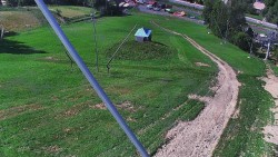 Spodní část sjezdovky skiareálu Karolinka