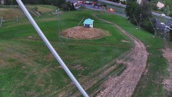 Lower part of the Karolinka ski resort slope