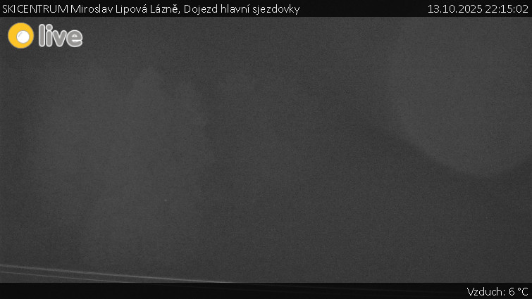 SKICENTRUM Miroslav Lipová Lázně - Dojezd hlavní sjezdovky - 13.10.2025 v 22:15 SKICENTRUM Miroslav Lipová Lázně - Dojezd hlavní sjezdovky - 13.10.2025 v 22:15