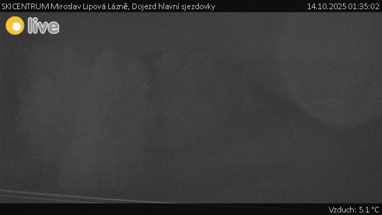 SKICENTRUM Miroslav Lipová Lázně - Dojezd hlavní sjezdovky - 14.10.2025 v 01:35 SKICENTRUM Miroslav Lipová Lázně - Dojezd hlavní sjezdovky - 14.10.2025 v 01:35