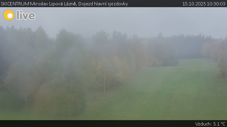 SKICENTRUM Miroslav Lipová Lázně - Dojezd hlavní sjezdovky - 15.10.2025 v 10:30 SKICENTRUM Miroslav Lipová Lázně - Dojezd hlavní sjezdovky - 15.10.2025 v 10:30