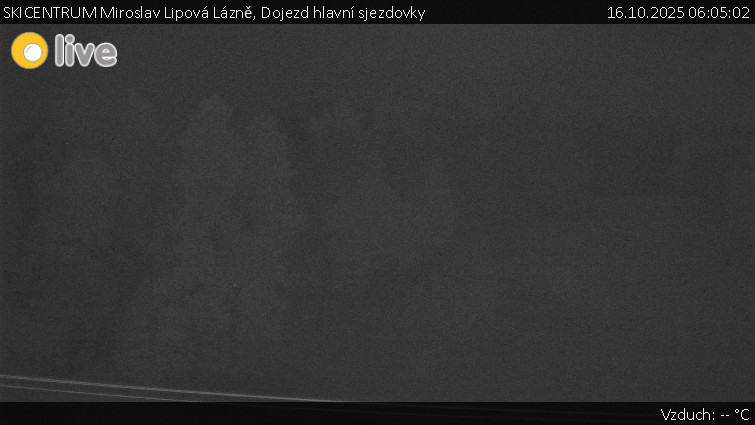 SKICENTRUM Miroslav Lipová Lázně - Dojezd hlavní sjezdovky - 16.10.2025 v 06:05 SKICENTRUM Miroslav Lipová Lázně - Dojezd hlavní sjezdovky - 16.10.2025 v 06:05