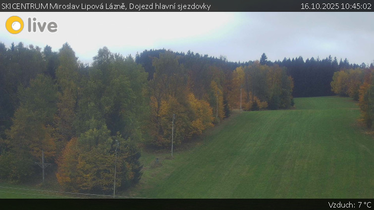 SKICENTRUM Miroslav Lipová Lázně - Dojezd hlavní sjezdovky - 16.10.2025 v 10:45 SKICENTRUM Miroslav Lipová Lázně - Dojezd hlavní sjezdovky - 16.10.2025 v 10:45