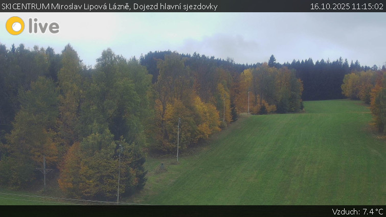 SKICENTRUM Miroslav Lipová Lázně - Dojezd hlavní sjezdovky - 16.10.2025 v 11:15 SKICENTRUM Miroslav Lipová Lázně - Dojezd hlavní sjezdovky - 16.10.2025 v 11:15