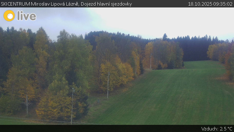 SKICENTRUM Miroslav Lipová Lázně - Dojezd hlavní sjezdovky - 18.10.2025 v 09:35 SKICENTRUM Miroslav Lipová Lázně - Dojezd hlavní sjezdovky - 18.10.2025 v 09:35