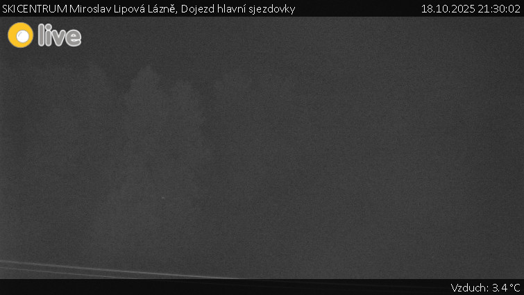 SKICENTRUM Miroslav Lipová Lázně - Dojezd hlavní sjezdovky - 18.10.2025 v 21:30 SKICENTRUM Miroslav Lipová Lázně - Dojezd hlavní sjezdovky - 18.10.2025 v 21:30