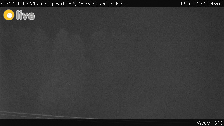 SKICENTRUM Miroslav Lipová Lázně - Dojezd hlavní sjezdovky - 18.10.2025 v 22:45 SKICENTRUM Miroslav Lipová Lázně - Dojezd hlavní sjezdovky - 18.10.2025 v 22:45