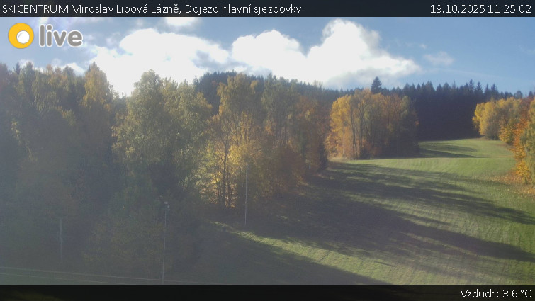 SKICENTRUM Miroslav Lipová Lázně - Dojezd hlavní sjezdovky - 19.10.2025 v 11:25 SKICENTRUM Miroslav Lipová Lázně - Dojezd hlavní sjezdovky - 19.10.2025 v 11:25
