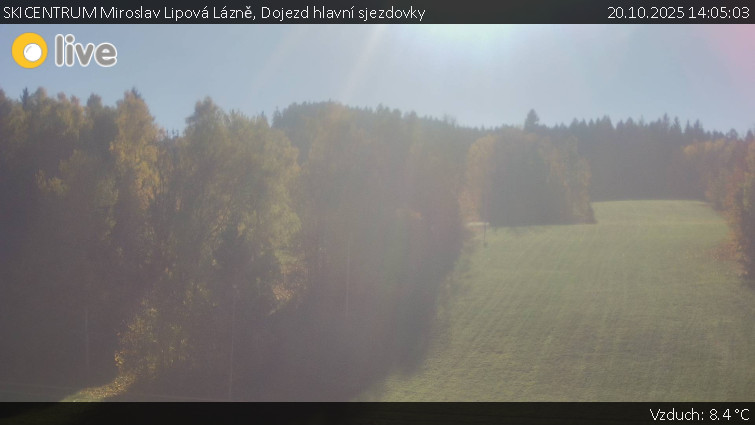 SKICENTRUM Miroslav Lipová Lázně - Dojezd hlavní sjezdovky - 20.10.2025 v 14:05 SKICENTRUM Miroslav Lipová Lázně - Dojezd hlavní sjezdovky - 20.10.2025 v 14:05