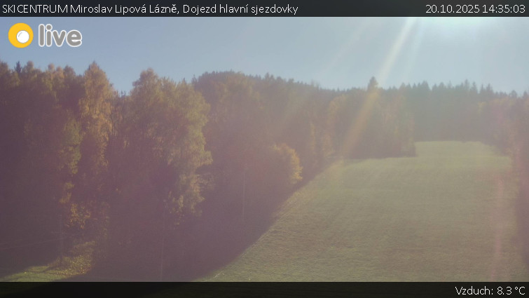 SKICENTRUM Miroslav Lipová Lázně - Dojezd hlavní sjezdovky - 20.10.2025 v 14:35 SKICENTRUM Miroslav Lipová Lázně - Dojezd hlavní sjezdovky - 20.10.2025 v 14:35