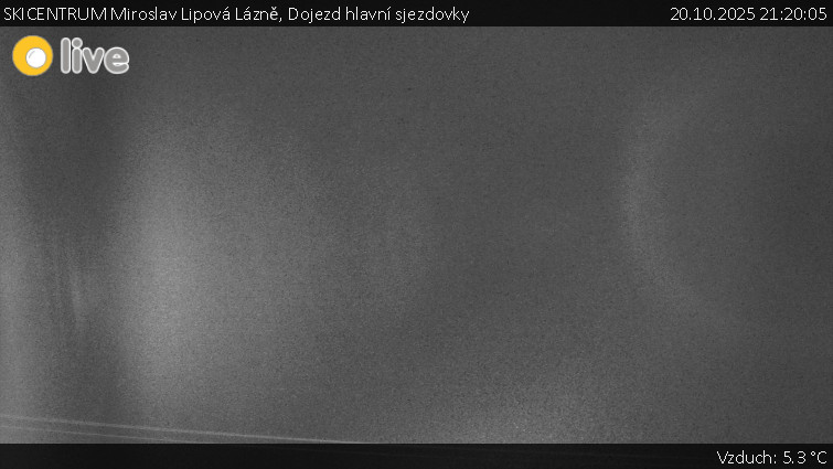 SKICENTRUM Miroslav Lipová Lázně - Dojezd hlavní sjezdovky - 20.10.2025 v 21:20 SKICENTRUM Miroslav Lipová Lázně - Dojezd hlavní sjezdovky - 20.10.2025 v 21:20